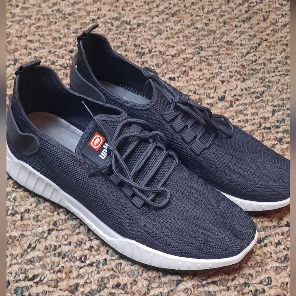 UNLTD 9 Dark Gray and White Shoes